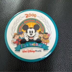 Walt Disney world parks pin button 2000 official disneyana convention